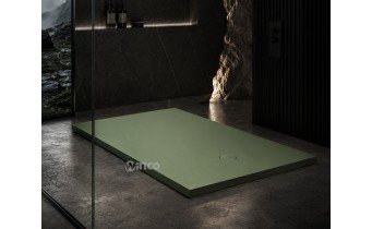 Душовий піддон, камяний Omnires Aquarock M+ 80x120 см, антиковзкий, прямокутний, Оливковий-зелений матовий Душовий піддон, камяний Omnires Aquarock M+ 80x120 см, антиковзкий, прямокутний, Оливковий-зелений матовий
