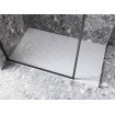 Душовий піддон конгломерат SMC, прямокутний Besco Vexo White UltraSlim 120x90x3,2 см, Білий матовий, із структорованою поверхнею
