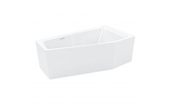 Акрилова ванна Riho Rethink Space Plug & Play 170x90 L, асиметрична з сифоном click / clack + ніжки (BD84005)