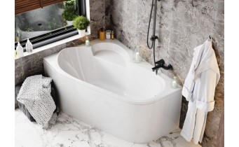 Ванна акрилова Vagnerplast Selena 147x100 см L, Лівостороння (VPBA141SEL3LE-01)