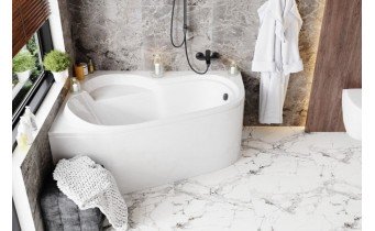 Ванна акрилова Vagnerplast Selena 147x100 см L, Лівостороння (VPBA141SEL3LE-01)