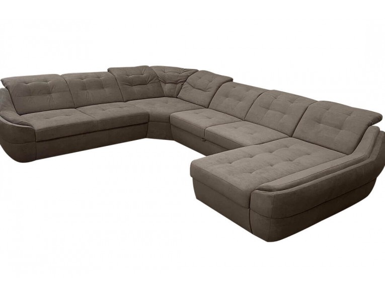 Кутовий розкладний диван ВІКОМеблі Спейс XXL / Space XXL, коричневий (Viko-XXL1)