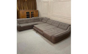 Кутовий розкладний диван ВІКОМеблі Спейс XXL / Space XXL, коричневий (Viko-XXL1)