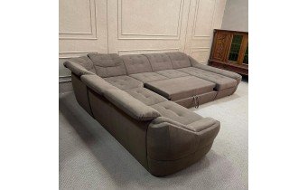 Кутовий розкладний диван ВІКОМеблі Спейс XXL / Space XXL, коричневий (Viko-XXL1)