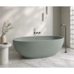 Окремостояча кам'яна ванна овальна Solidtech 179х91 см, колір зелений - Acqua satinato, штучний камінь Окремостояча кам'яна ванна овальна Solidtech 179х91 см, колір зелений - Acqua satinato, штучний камінь