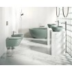 Окремостояча кам'яна ванна овальна Solidtech 179х91 см, колір зелений - Acqua satinato, штучний камінь Окремостояча кам'яна ванна овальна Solidtech 179х91 см, колір зелений - Acqua satinato, штучний камінь