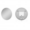 Кругле дзеркало з LED підсвіткою у ванну Elita Round 120, 120x120x2,5 см (168513) Кругле дзеркало з LED підсвіткою у ванну Elita Round 120, 120x120x2,5 см (168513)
