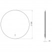 Кругле дзеркало з LED підсвіткою у ванну Elita Round 120, 120x120x2,5 см (168513) Кругле дзеркало з LED підсвіткою у ванну Elita Round 120, 120x120x2,5 см (168513)