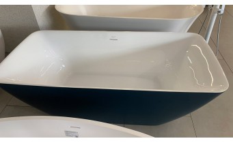 Окремостояча акрилова ванна Devit UP 170x80x56, темно синя, матова + ніжки та злив-перелив (17056120BG)