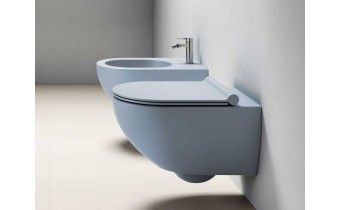 Підвісний унітаз Catalano Colori Sfera 54 NewFlush блакитний сатин (1VSF54RAS)