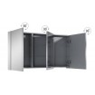Підвісна тумба з дзеркалом у ванну (дзеркальна шафа) Elita Basic 120 3D, 120,6x61,8x12,9 см (904656)