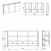 Підвісна тумба з дзеркалом у ванну (дзеркальна шафа) Elita Basic 120 3D, 120,6x61,8x12,9 см (904656)