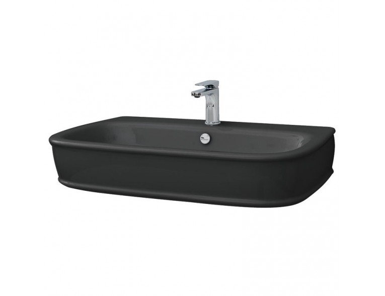 Підвісний умивальник ArtСeram Azuley, glossy black (AZL0040300)
