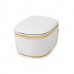 Підвісний унітаз ArtCeram Azuley, gold stripes (AZV0010111)