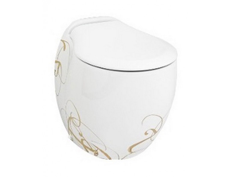 Підлоговий унітаз ArtCeram Blend, gold lettering (BLV0020106)