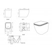 Унітаз підлоговий GSG BRIO 52,5 см Smart Clean glossy Pergamon (BRWC01013)