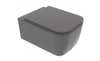 Підвісний унітаз GSG BRIO 52,5 см Smart Clean matt Ash (BRWCSO021)