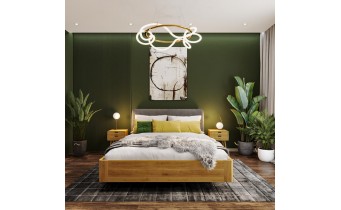 Двоспальне ліжко WoodSoft Berlin / Берлін 160x200 (Berlin160200JAS)