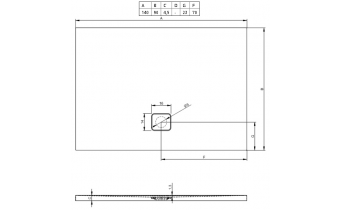 Душовий піддон Riho Basel 418 1400х900, чорний глянцевий (DC2816)