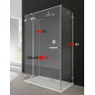 Двері для душової кабіни Radaway Euphoria KDJ+S 100 ліві (383022-01L)