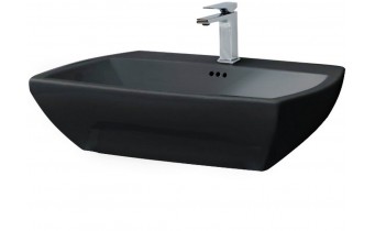 Підвісний умивальник ArtCeram Jazz, glossy black (JZL0050300) Підвісний умивальник ArtCeram Jazz, glossy black (JZL0050300)
