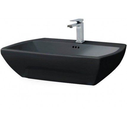 Підвісний умивальник ArtCeram Jazz, glossy black (JZL0050300)