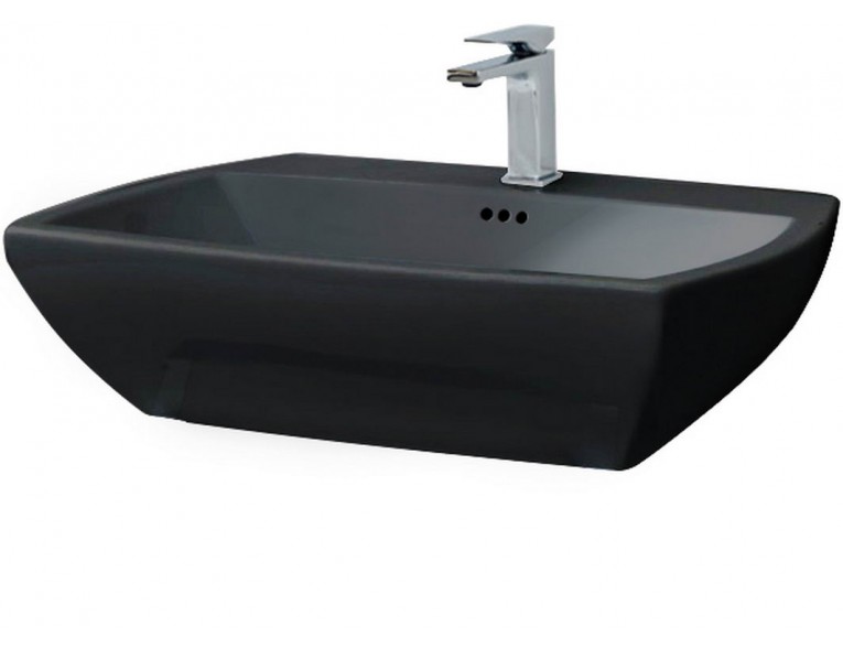Підвісний умивальник ArtCeram Jazz, glossy black (JZL0050300)