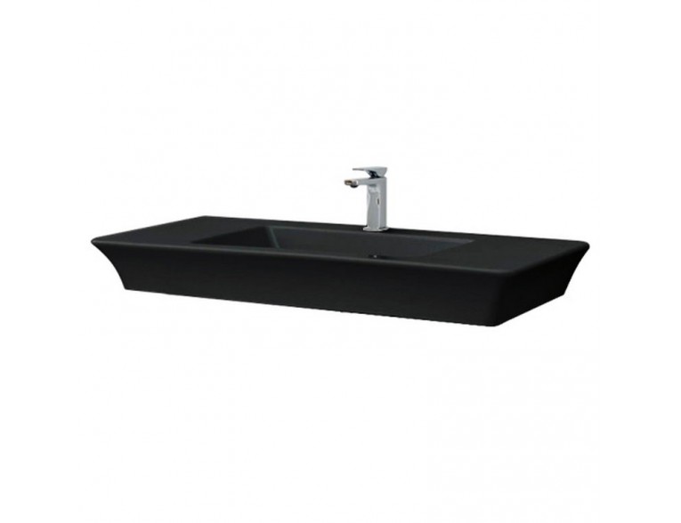 Підвісний умивальник ArtCeram Jazz, glossy black (JZL0150300)