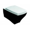Підвісний унітаз ArtCeram Jazz, black white (JZV0010150)