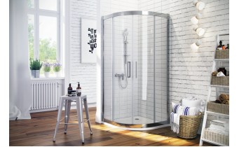 Душова кабіна EXCELLENT Seria 600 півкругла 90x90 розсувна (KAAC.1901.900)