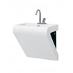 Підвісний умивальник ArtCeram La Fontana, black white (LFL0020150)