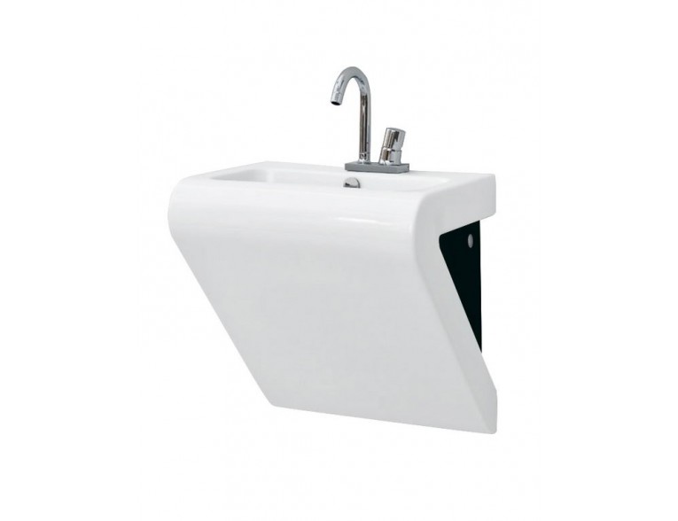 Підвісний умивальник ArtCeram La Fontana, black white (LFL0020150)
