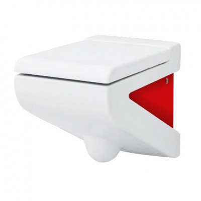Підвісний унітаз ArtCeram La Fontana, red white (LFV0010151)