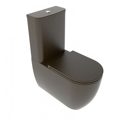 Унітаз моноблок GSG LIKE 69 см Smart Clean matt Coffe (LKMBL018)