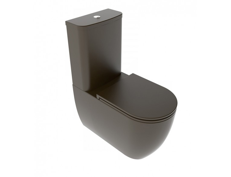 Унітаз моноблок GSG LIKE 69 см Smart Clean matt Coffe (LKMBL018)