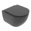 Підвісний унітаз GSG LIKE XXS 48,5 см Smart Clean glossy Black (LKWCSOXXS002)