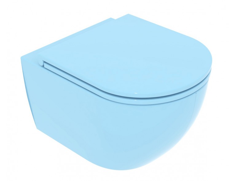 Підвісний унітаз GSG LIKE XXS 48,5 см Smart Clean glossy Sky (LKWCSOXXS022)