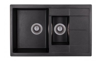 Кухонна мийка Granado Leon 765x490 мм, black shine (1001) Кухонна мийка Granado Leon 765x490 мм, black shine (1001)