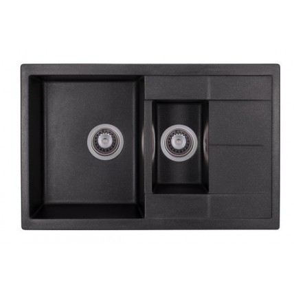 Кухонна мийка Granado Leon 765x490 мм, black shine (1001) Кухонна мийка Granado Leon 765x490 мм, black shine (1001)