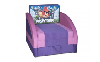 Дитячий диван розкладний 92 x 100 см, Magic / Магік Мультик Angry Birds, принт мультика та колір дивану можна обрати (VK011)