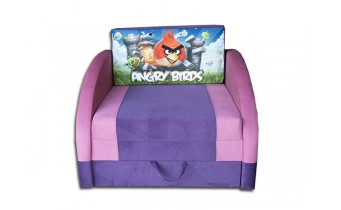 Дитячий диван розкладний 92 x 100 см, Magic / Магік Мультик Angry Birds, принт мультика та колір дивану можна обрати (VK011)