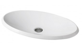 Умивальник на стільницю ArtCeram Oval, white (OVL0010100) Умивальник на стільницю ArtCeram Oval, white (OVL0010100)