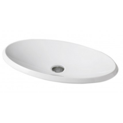 Умивальник на стільницю ArtCeram Oval, white (OVL0010100)