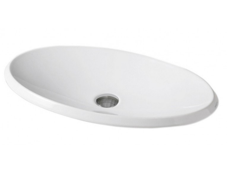 Умивальник на стільницю ArtCeram Oval, white (OVL0010100)