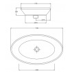 Умивальник на стільницю ArtCeram Oval, white (OVL0010100) Умивальник на стільницю ArtCeram Oval, white (OVL0010100)
