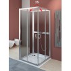 Задні стінки для душової кабіни Radaway Premium Plus 2S 80 (33443-01-05N)
