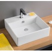 Підвісний умивальник ArtCeram Quadro 50, white (QUL0020100) Підвісний умивальник ArtCeram Quadro 50, white (QUL0020100)