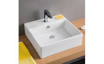 Підвісний умивальник ArtCeram Quadro 50, white (QUL0020100)