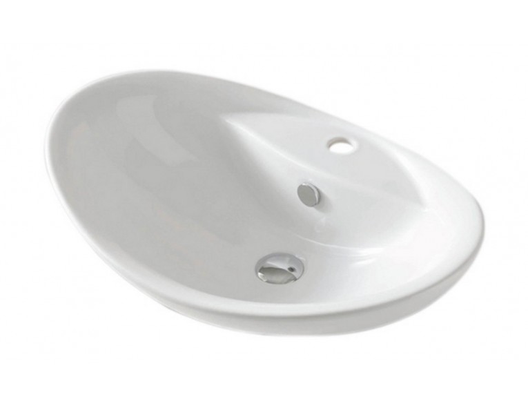 Умивальник на стільницю ArtCeram Fuori quta, white (TFL0300100)