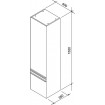 Бічний пенал Ravak Chrome 400 R (X000000763)